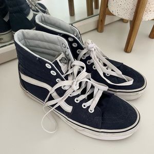 Navy Vans high tops